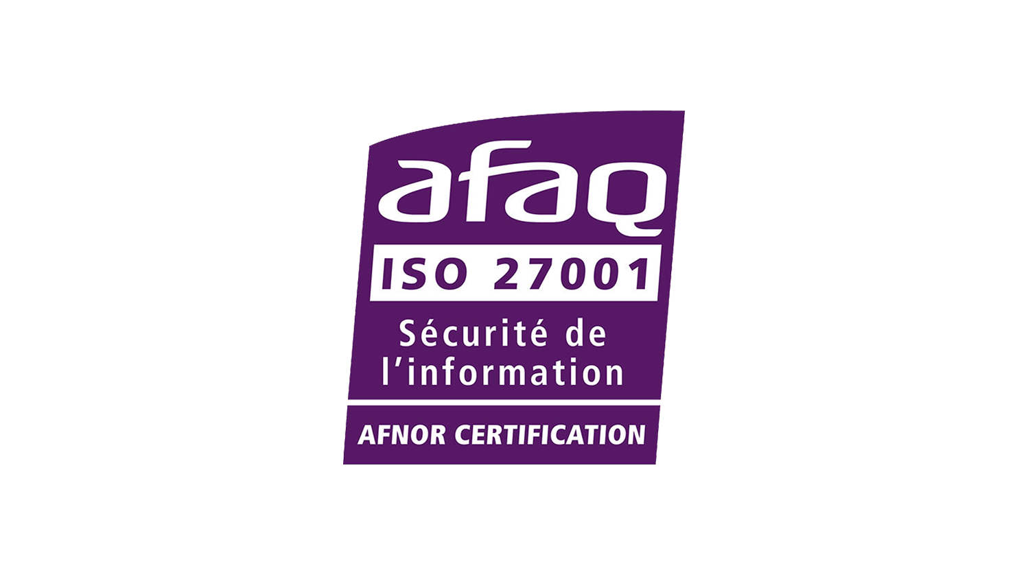 Logo AFAQ ISO 27001 - Sécurité de l’information - AFNOR Certification